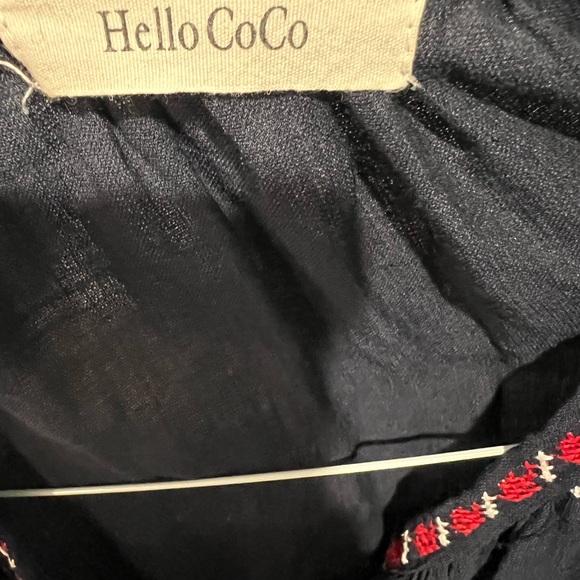 Embroidered loose linen tops!💙 - Picture 6 of 6